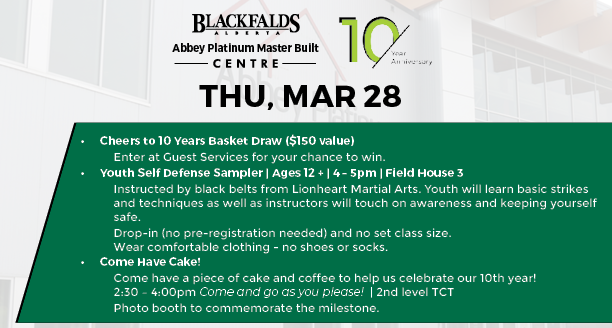 Abbey Centre - Cheers to 10 Years